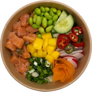 Pokeful menu salmon poke