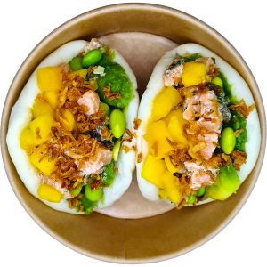 Pokeful Salmon Bao Bun Pokeful Salmon Bao Bun