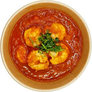 Shrimp, Tomato, Sweet Potato & Coriander Soup Supa de creveti cu rosii, cartofi dulci si coriandru